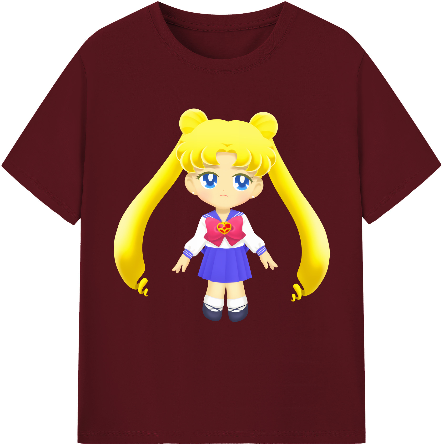 （画像用） 美少女戦士セーラームーン 愛野 美奈子 あいの みなこ Sailor Moon Aino Minako 綿100％半袖Tシャツ（フロントプリント）
